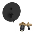 Paffoni - Miscelatore doccia da incasso LIGHT nero