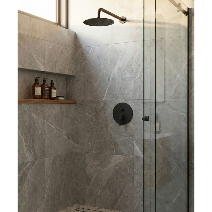 Paffoni - Miscelatore doccia da incasso LIGHT nero