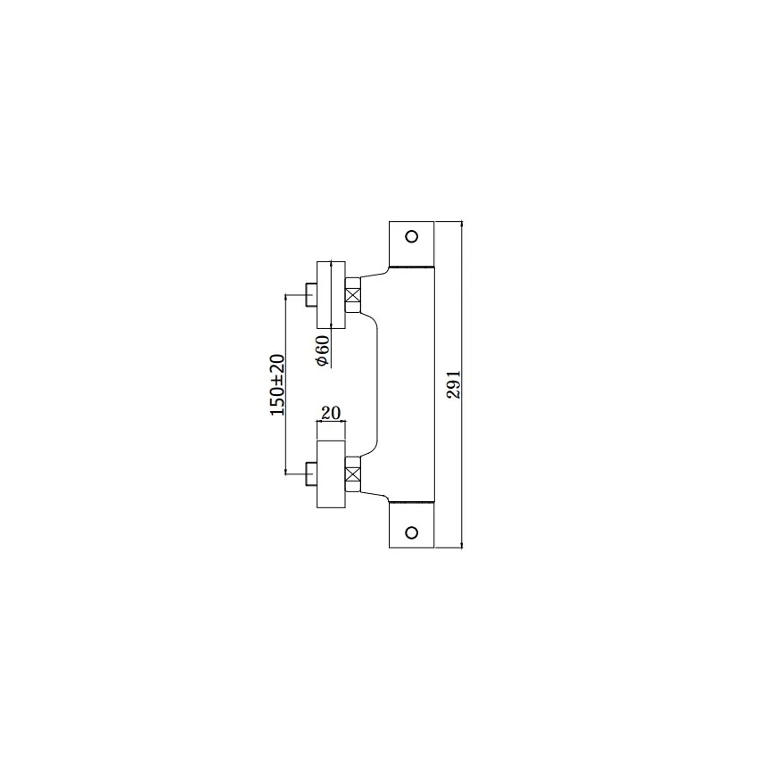 Paffoni - Miscelatore doccia LIGHT, cromo lucido