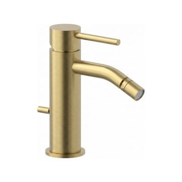 Paffoni - Miscelatore per bidet + piletta LIGHT oro spazzolato