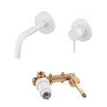Paffoni - Miscelatore per lavabo da incasso LIGHT bianco opaco