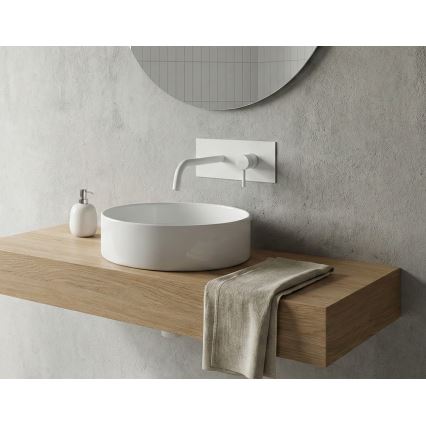 Paffoni - Miscelatore per lavabo da incasso LIGHT, bianco opaco