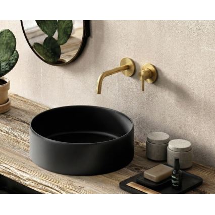 Paffoni - Miscelatore per lavabo da incasso LIGHT, finitura oro spazzolato