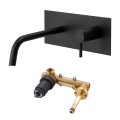 Paffoni - Miscelatore per lavabo da incasso LIGHT nero