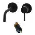Paffoni - Miscelatore per lavabo da incasso LIGHT nero
