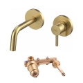 Paffoni - Miscelatore per lavabo da incasso LIGHT oro spazzolato
