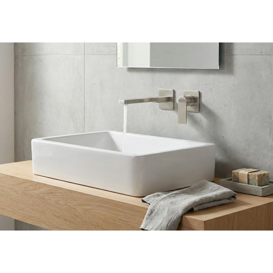 Paffoni - Miscelatore per lavabo da incasso TANGO in acciaio inox