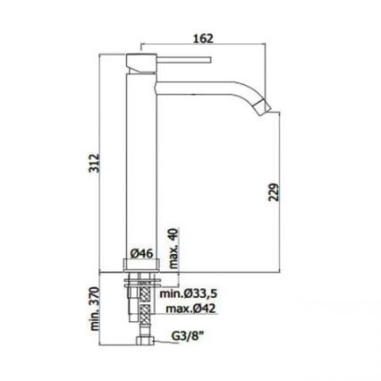Paffoni - Miscelatore per lavabo LIGHT nero