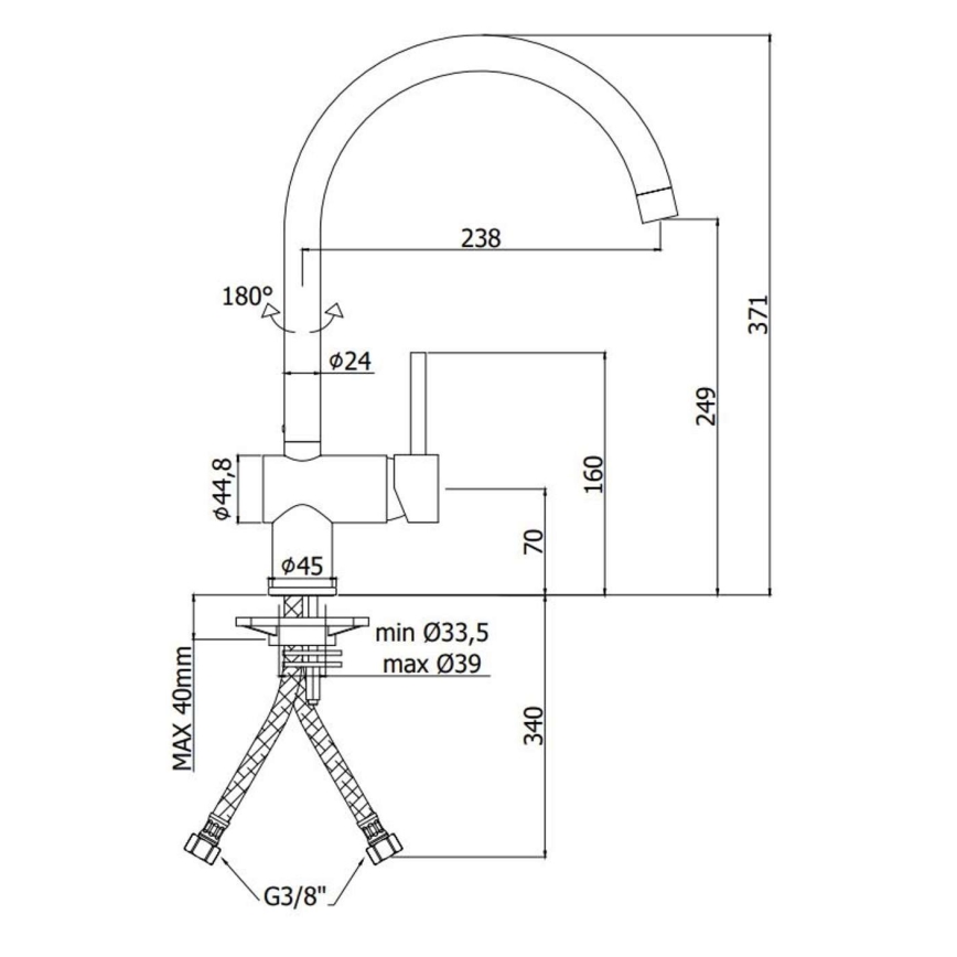 Paffoni - Miscelatore per lavello LIGHT oro spazzolato