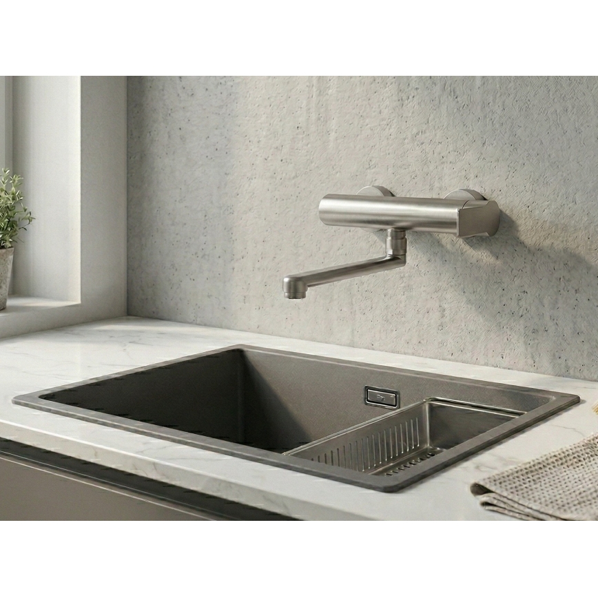 Paffoni - Miscelatore per lavello TANGO in acciaio inox