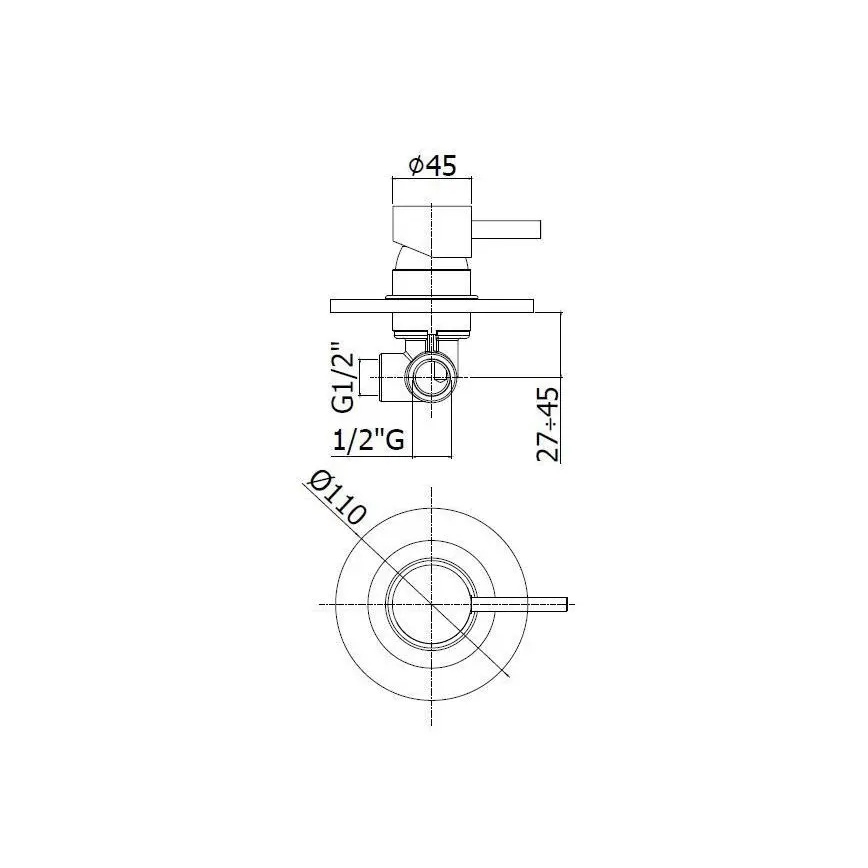 Paffoni - Mitigeur de douche encastrable LIGHT chromé brillant