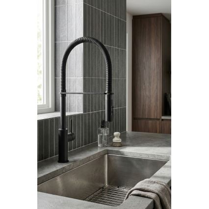 Paffoni - Mitigeur d'évier LIGHT 52,5 cm avec douchette extractible, chrome brillant
