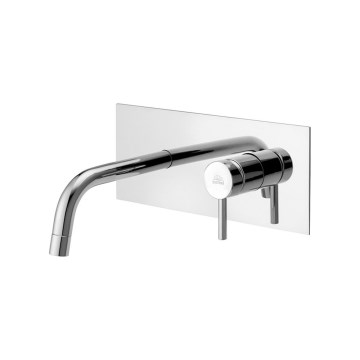 Paffoni - Mitigeur lavabo LIGHT pour installation encastrée, acier inoxydable