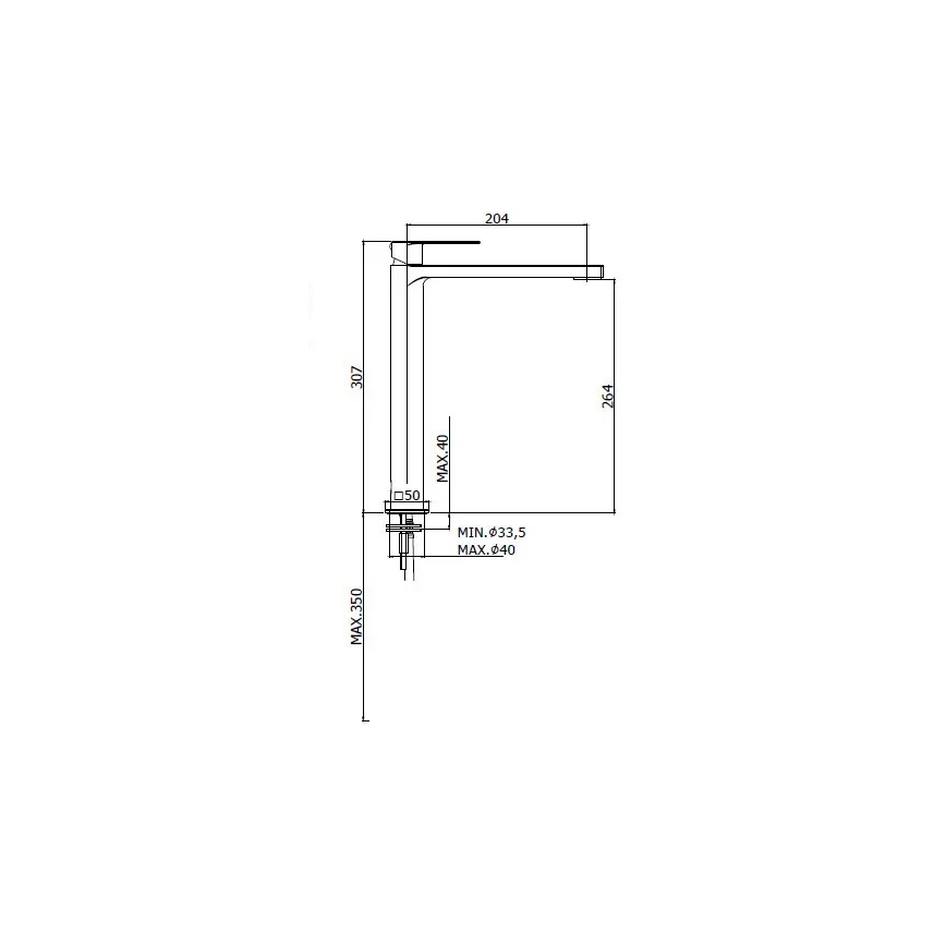 Paffoni - Mitigeur lavabo TANGO en inox