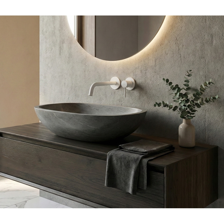 Paffoni - Mitigeur pour lavabo à installation encastrée LIGHT, blanc mat