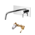 Paffoni - Mitigeur pour lavabo à installation encastrée LIGHT, chrome brillant