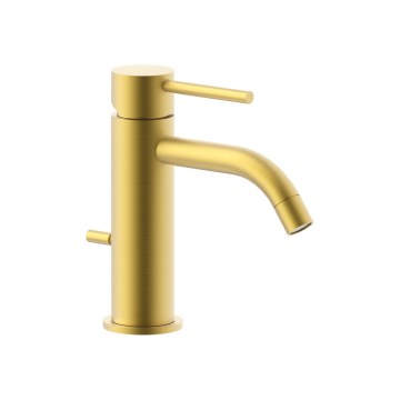 Paffoni - Mitigeur pour lavabo + bonde LIGHT dorée