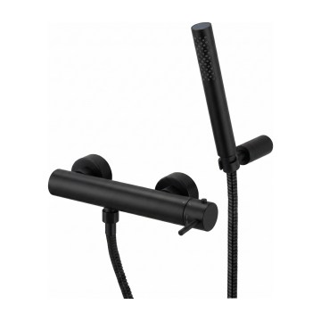 Paffoni - Set doccia con miscelatore LIGHT, nero opaco