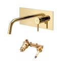 Paffoni - Waschtischarmatur zur Unterputzmontage LIGHT, Gold