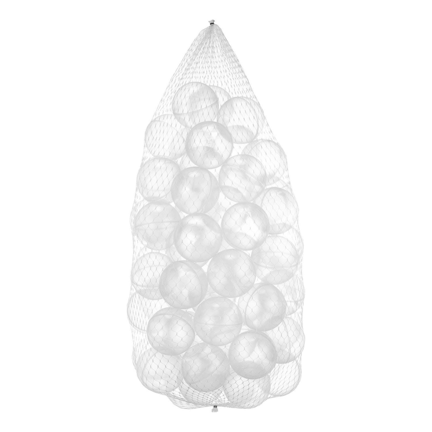 Palline di gioco in plastica 50 pz diam. 7 cm trasparenti
