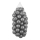 Palline di plastica 50 pezzi d. 7 cm grigio