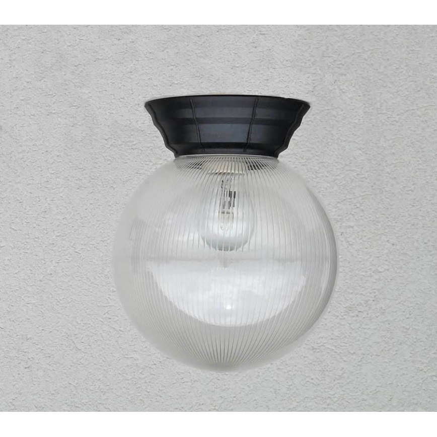 Plafoniera da esterno NADIR 1xE27/15W/230V IP44 trasparente