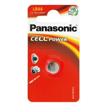 Panasonic - 1 Stk. Alkaline Knopfzelle LR44 1,5V 120 mAh