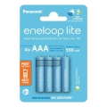 Panasonic - 4 pce Pile rechargeable AAA Eneloop Lite 550 mAh