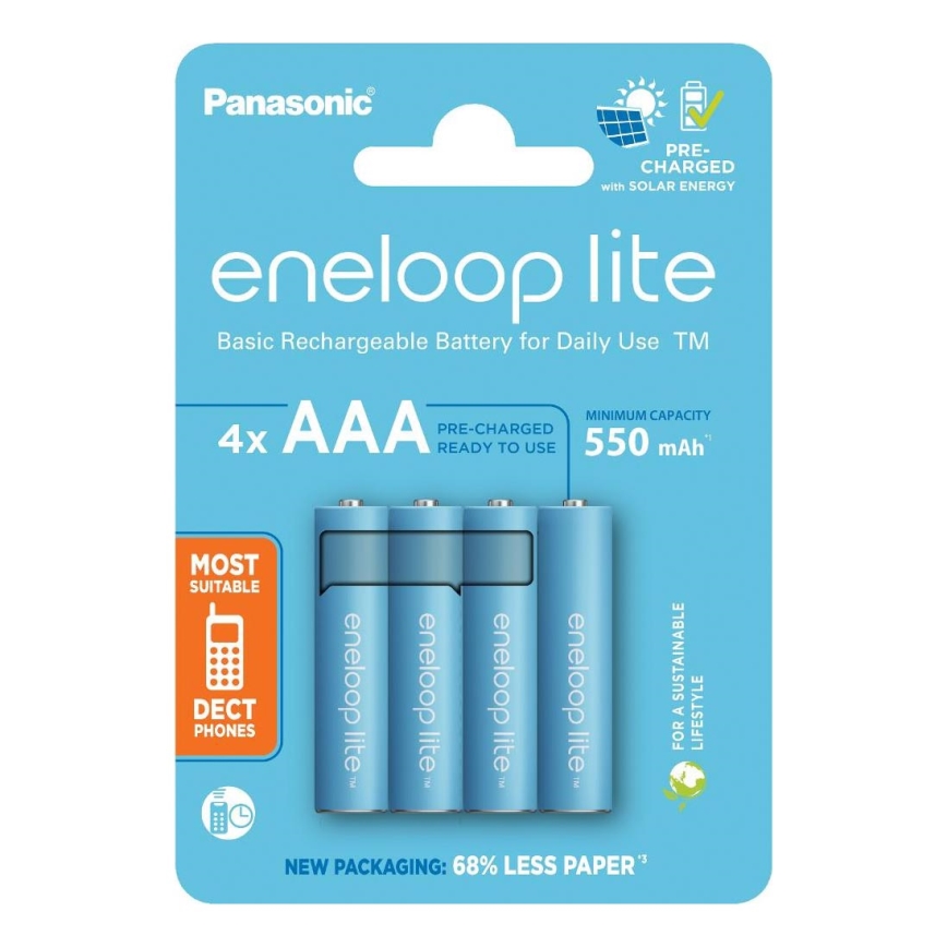 Panasonic - 4 Stk. Akku AAA Eneloop Lite 550 mAh
