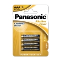 Panasonic - 4 Stk. Alkalibatterie AAA/LR03