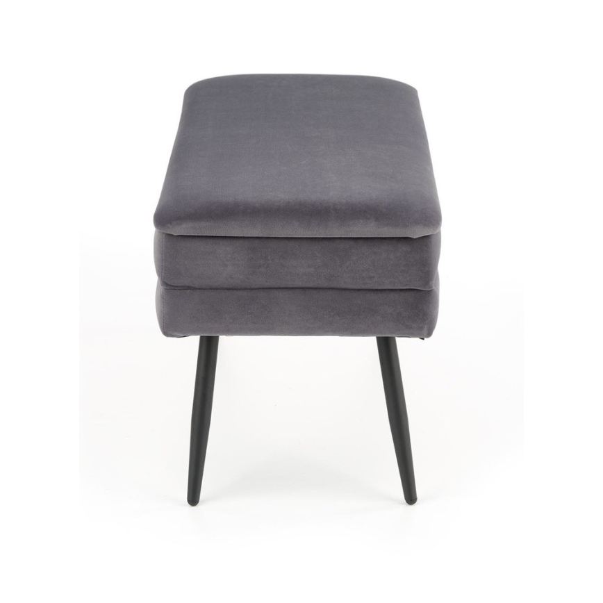 Panca con contenitore VELVA 37x78 cm grigio