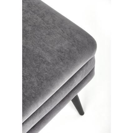 Panca con contenitore VELVA 37x78 cm grigio