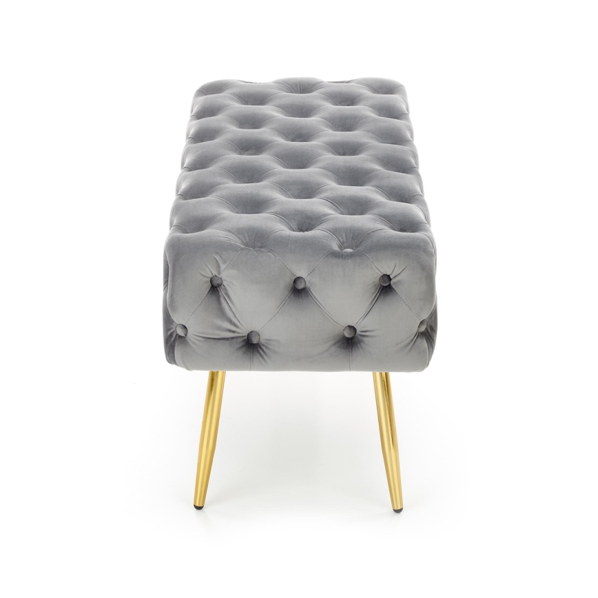 Panca trapuntata ATHENA 40x100 cm grigio/oro