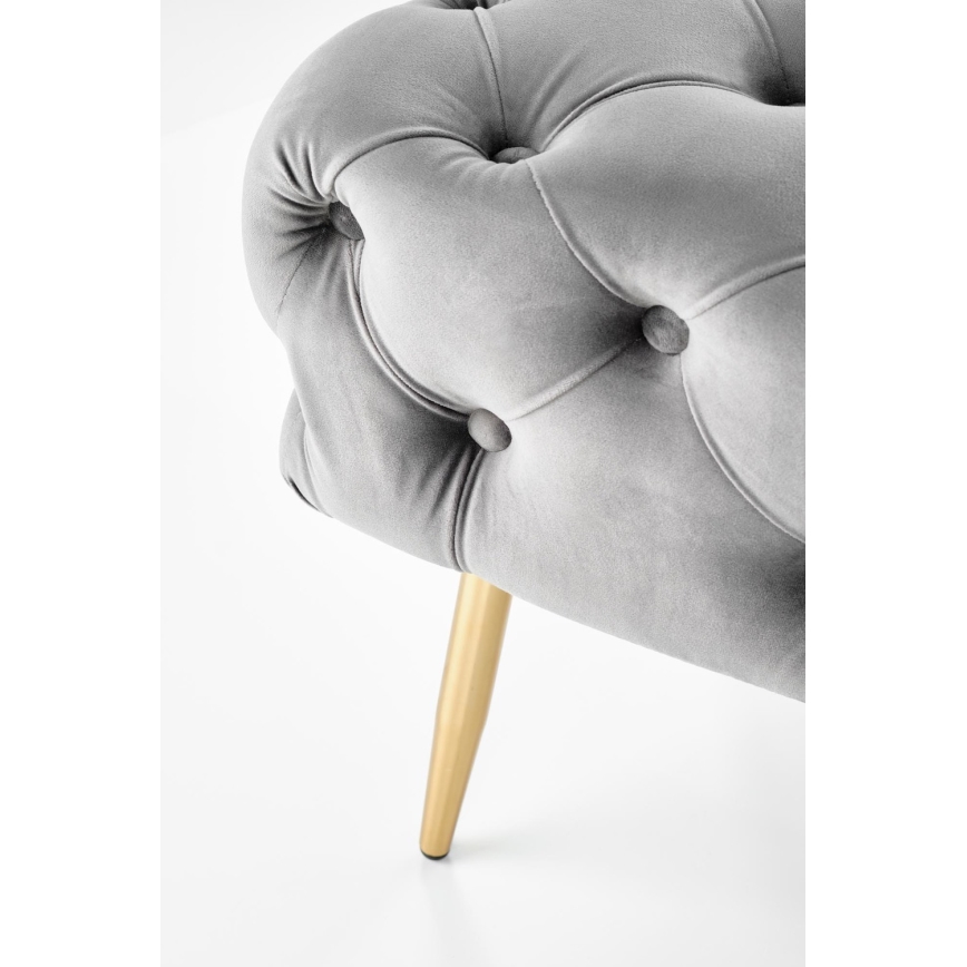 Panca trapuntata ATHENA 40x100 cm grigio/oro