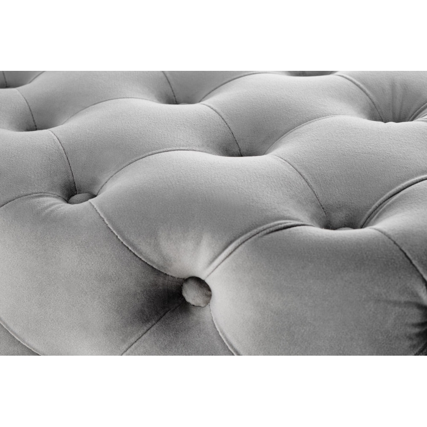 Panca trapuntata ATHENA 40x100 cm grigio/oro