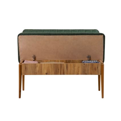 Panca trapuntata VINA 85x110 cm verde/pino atlantic