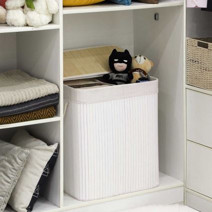 Panier à linge GUS blanc