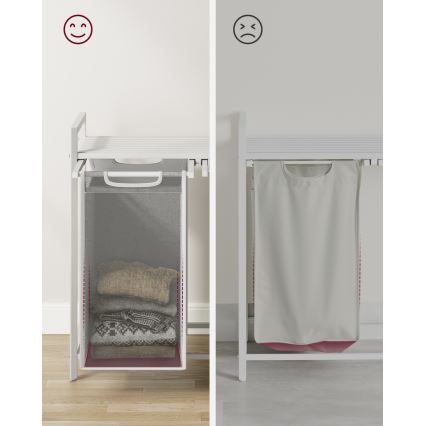 Panier à linge REX blanc