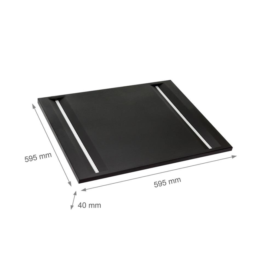Panneau ALGINE LED/44W/230V 60x60 cm 4000K UGR16 noir