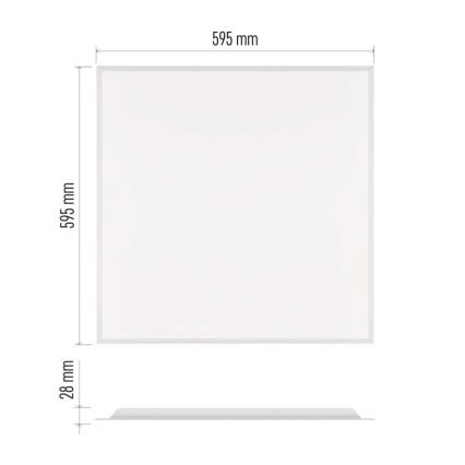 Panneau LED pour faux plafond DIXXO LED/36W/230V 4000K 60x60 cm blanc