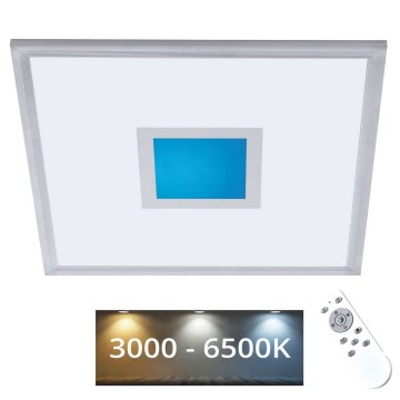 Panneau LED RGBW à intensité variable LED/24W/230V 3000-6500K + télécommande