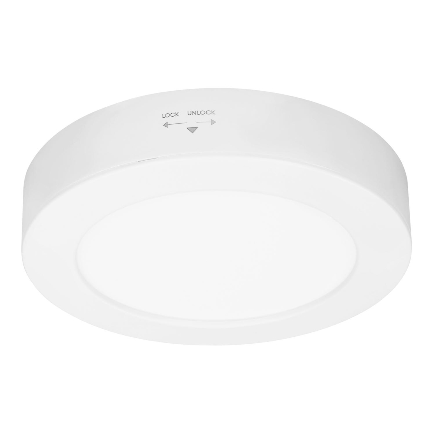 Pannello LED 2 in 1 (a plafone o ad incasso) LED/12W/230V 3000/4000/6000K Ø17 cm IP54 bianco