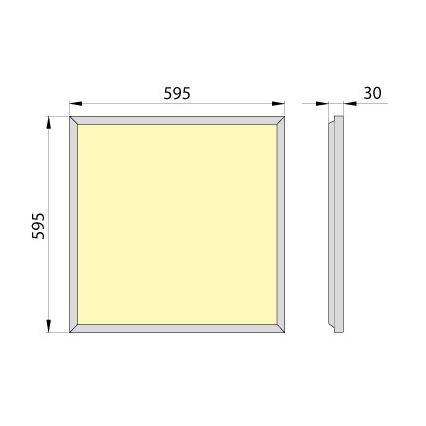 Pannello LED da incasso OREGA PLUS 60 LED/40W/230V 4000K IP40