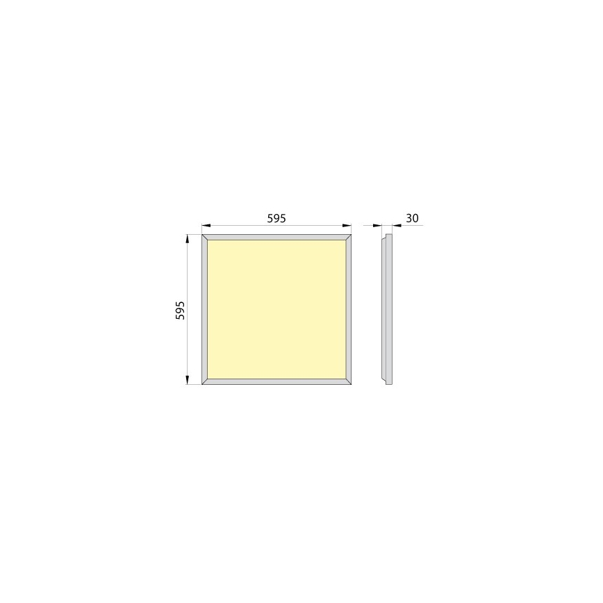 Pannello LED da incasso OREGA PLUS 60 LED/50W/230V 4000K IP40