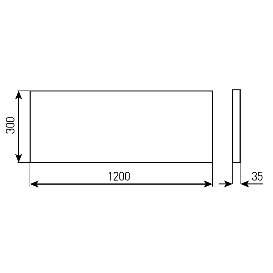 Pannello LED dimmerabile da incasso per bagno STELLA LED/28/32/36/40W/230V 30x120 cm CRI 90 IP44 bianco