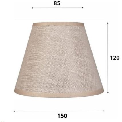 Paralume di ricambio per lampadario e applique ANTONIO E14 120x150 mm beige