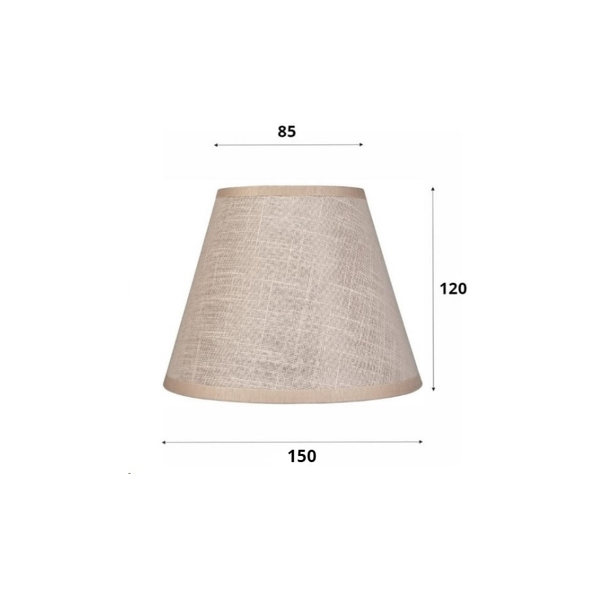 Paralume di ricambio per lampadario e applique ANTONIO E14 120x150 mm beige