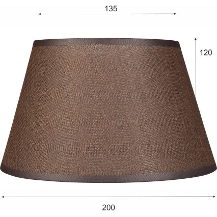 Paralume di ricambio per lampadario e applique ANTONIO E14 120x200 mm marrone