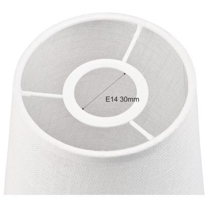 Paralume di ricambio per lampadario e applique ANTONIO E14 150x120 mm bianco