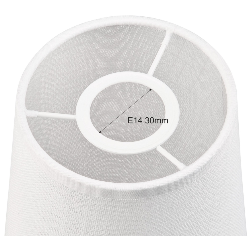 Paralume di ricambio per lampadario e applique ANTONIO E14 150x120 mm bianco